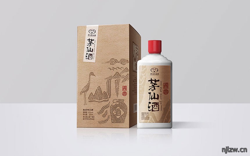 酱香型白酒手绘包装盒设计案例欣赏
