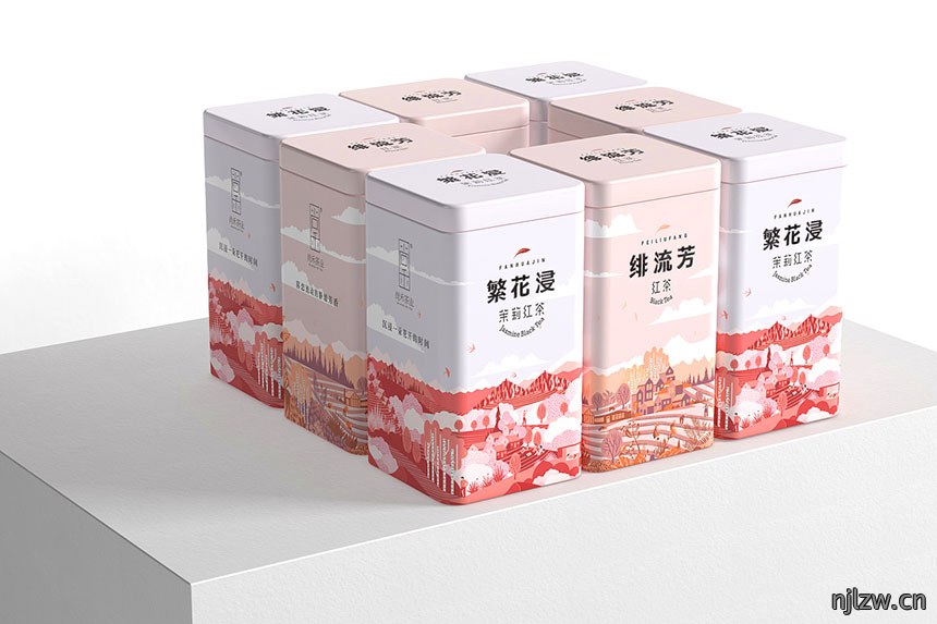 2020年繁花浸茉莉花茶叶包装设计